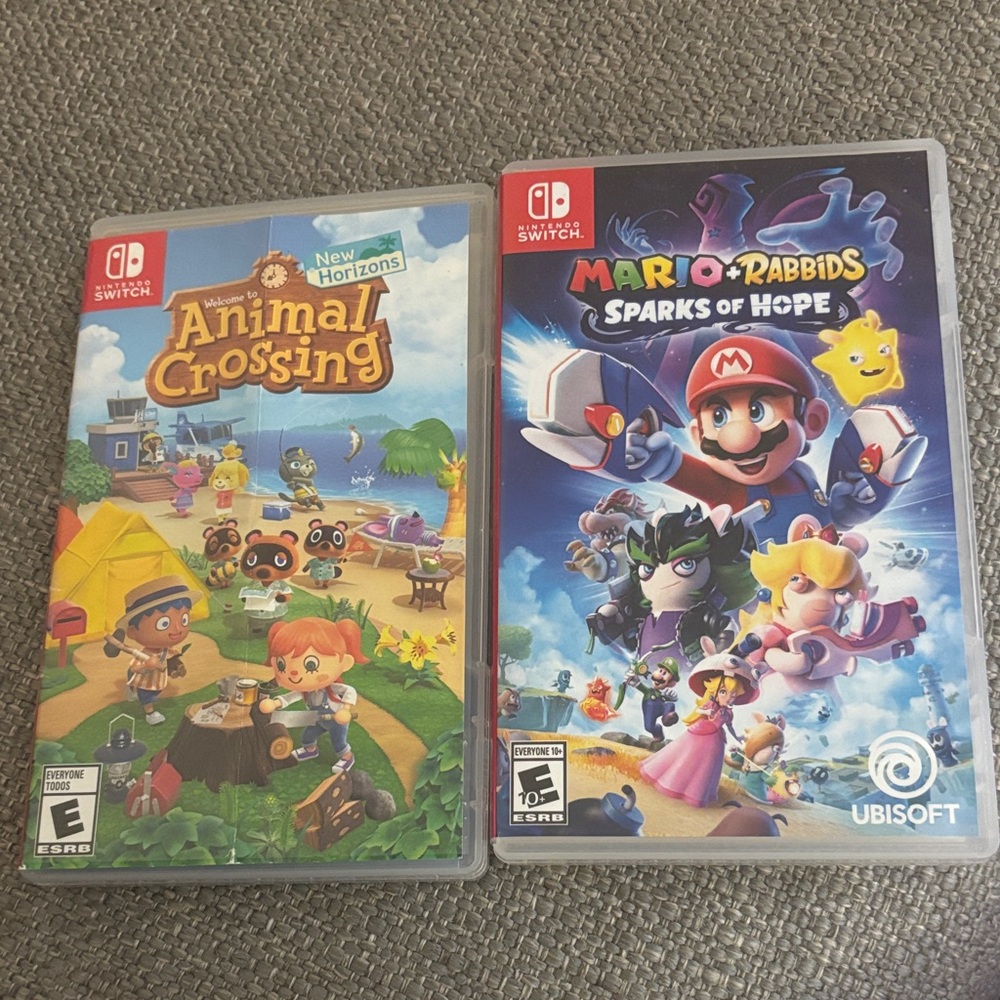 Nintendo Switch Games: Animal Crossing & Mario + Rabbids